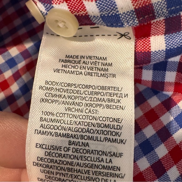 Ralph Lauren Men’s Sz 3XBT Button Down Oxford Shirt Short Sleeve Gingham NWT - Picture 9 of 13